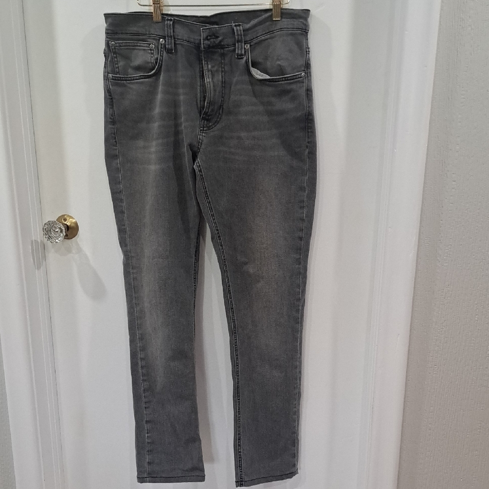 Nudie Jeans Men's Charcoal Skinny Jeans